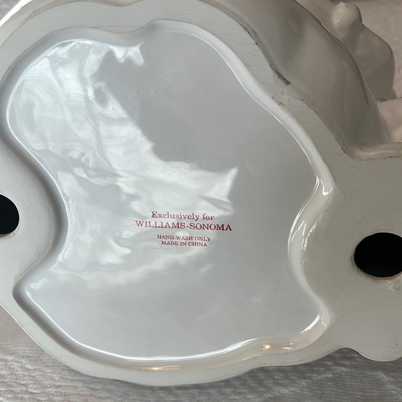 Williams and Sonoma Santa white candy dish in perfect condition - Picture 2 of 5